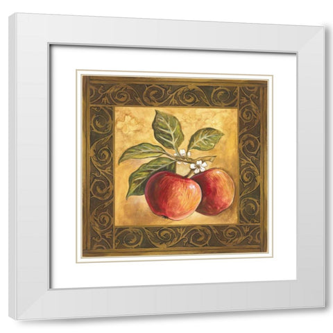 Apple Orchard White Modern Wood Framed Art Print with Double Matting by Gorham, Gregory