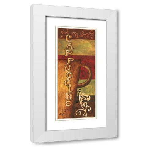 Cappuccino White Modern Wood Framed Art Print with Double Matting by Gorham, Gregory