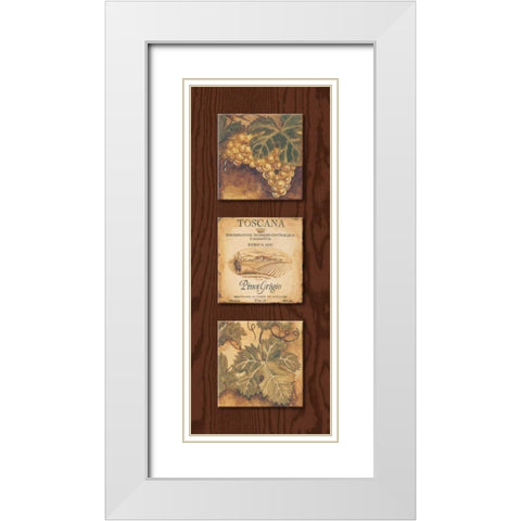 Wine Country Panel I White Modern Wood Framed Art Print with Double Matting by Gorham, Gregory