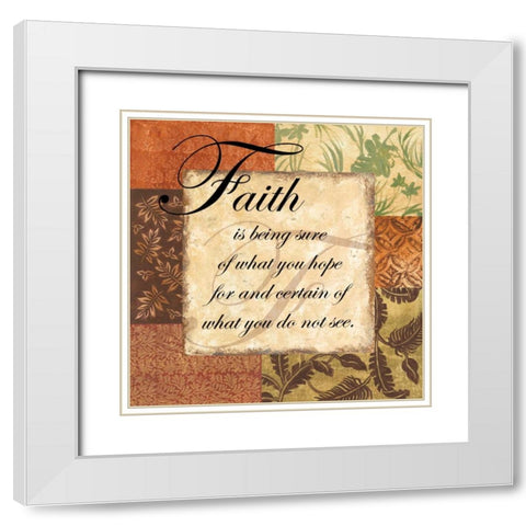 Faith - special White Modern Wood Framed Art Print with Double Matting by Gorham, Gregory