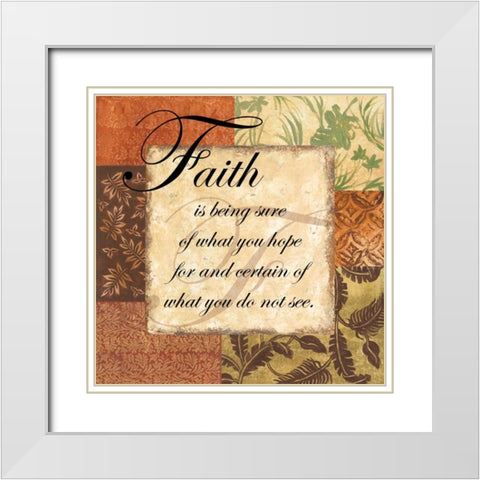 Faith - special White Modern Wood Framed Art Print with Double Matting by Gorham, Gregory