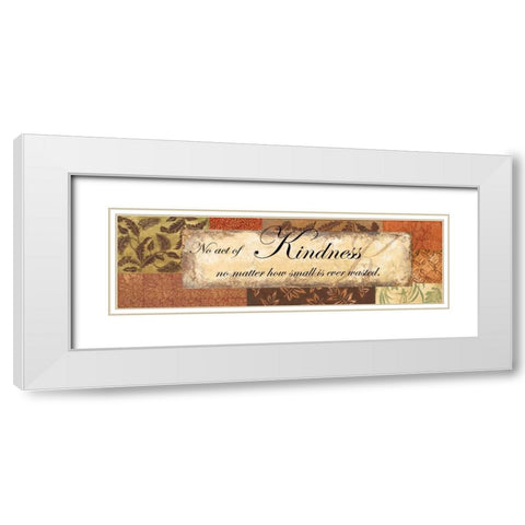 Kindness - special White Modern Wood Framed Art Print with Double Matting by Gorham, Gregory
