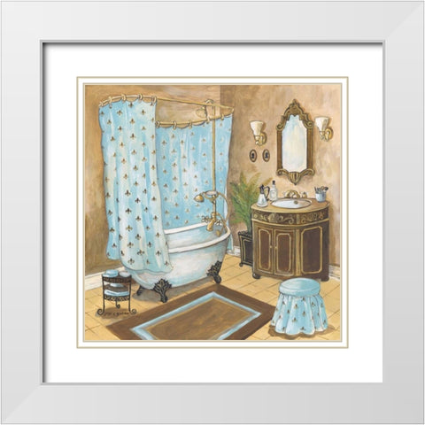 Bain de Cru II White Modern Wood Framed Art Print with Double Matting by Gorham, Gregory