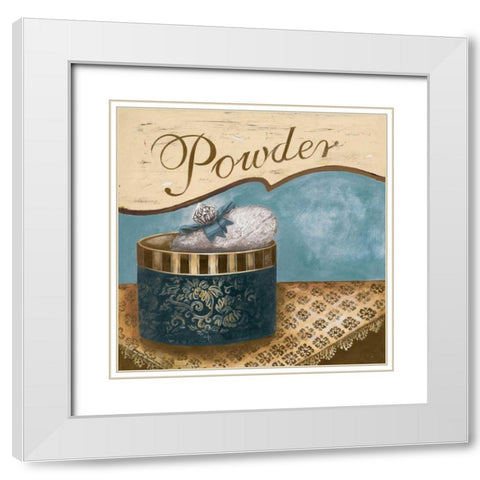 Bath Accessories I White Modern Wood Framed Art Print with Double Matting by Gorham, Gregory