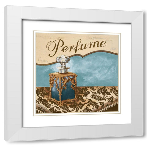 Bath Accessories III White Modern Wood Framed Art Print with Double Matting by Gorham, Gregory