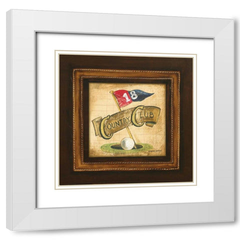 Golf Country Club White Modern Wood Framed Art Print with Double Matting by Gorham, Gregory