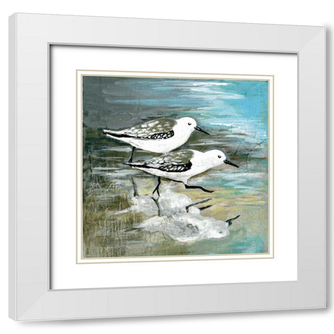 Sea Birds II White Modern Wood Framed Art Print with Double Matting by Gorham, Gregory