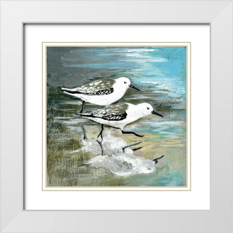 Sea Birds II White Modern Wood Framed Art Print with Double Matting by Gorham, Gregory