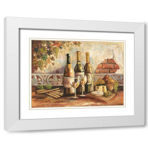 Bountiful Wine I White Modern Wood Framed Art Print with Double Matting by Gorham, Gregory