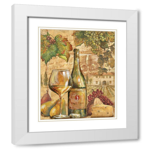 Wine Collage II White Modern Wood Framed Art Print with Double Matting by Gorham, Gregory