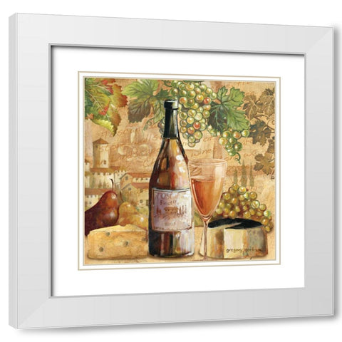 Abruzzi Splendor White Modern Wood Framed Art Print with Double Matting by Gorham, Gregory
