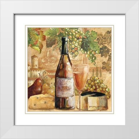 Abruzzi Splendor White Modern Wood Framed Art Print with Double Matting by Gorham, Gregory