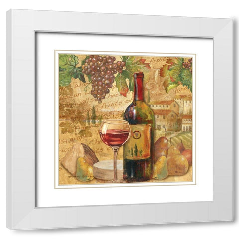 Chianti Abundance White Modern Wood Framed Art Print with Double Matting by Gorham, Gregory