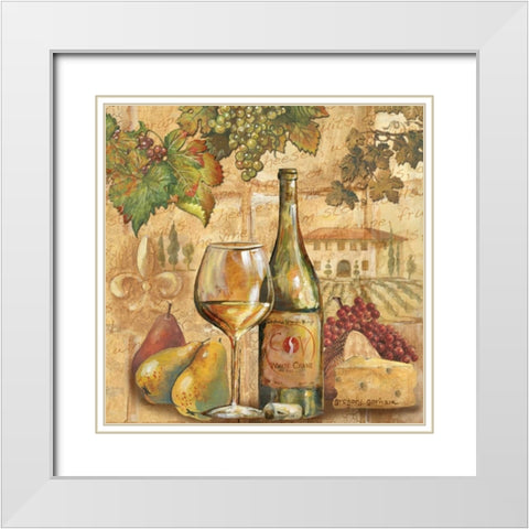 Umbrian Beauty White Modern Wood Framed Art Print with Double Matting by Gorham, Gregory