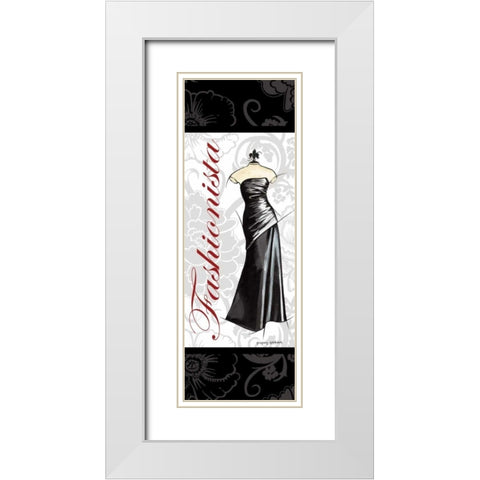Fashionista White Modern Wood Framed Art Print with Double Matting by Gorham, Gregory