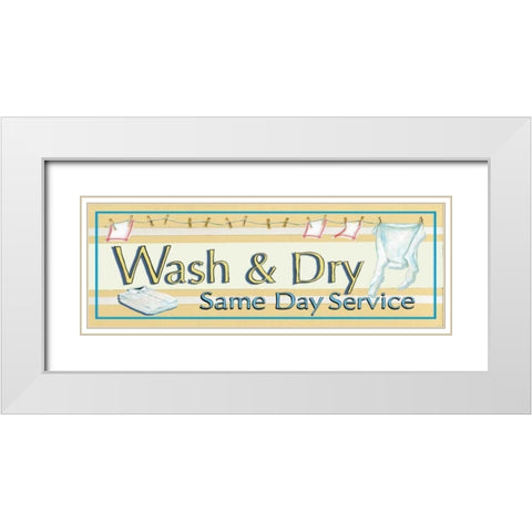 Wash and Dry White Modern Wood Framed Art Print with Double Matting by Gorham, Gregory