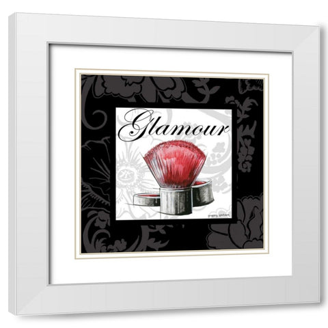 Makeup Bag I White Modern Wood Framed Art Print with Double Matting by Gorham, Gregory