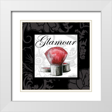 Makeup Bag I White Modern Wood Framed Art Print with Double Matting by Gorham, Gregory