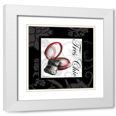 Makeup Bag II White Modern Wood Framed Art Print with Double Matting by Gorham, Gregory