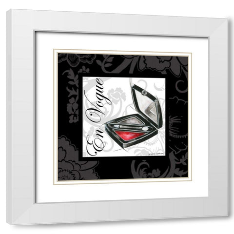 Makeup Bag III White Modern Wood Framed Art Print with Double Matting by Gorham, Gregory