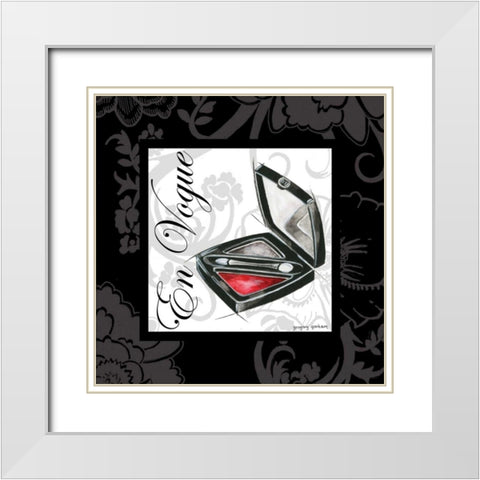 Makeup Bag III White Modern Wood Framed Art Print with Double Matting by Gorham, Gregory