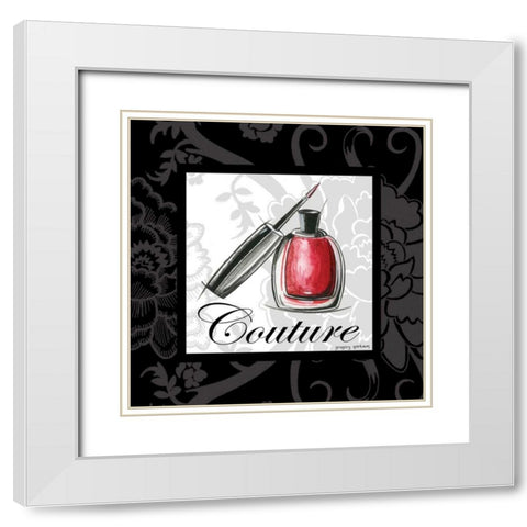 Makeup Bag IV White Modern Wood Framed Art Print with Double Matting by Gorham, Gregory