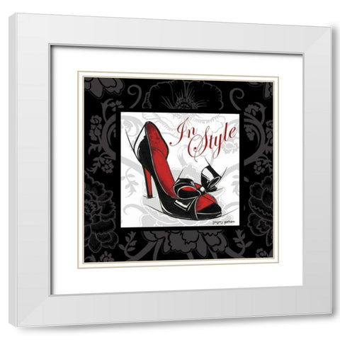 In Style White Modern Wood Framed Art Print with Double Matting by Gorham, Gregory