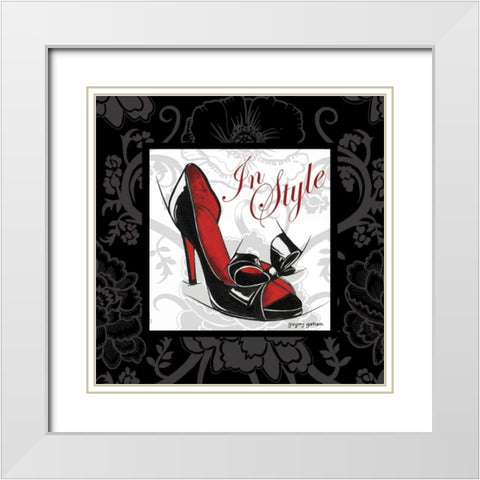 In Style White Modern Wood Framed Art Print with Double Matting by Gorham, Gregory