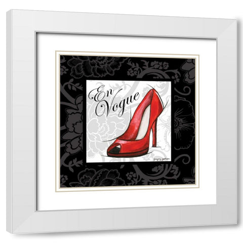 En Vogue White Modern Wood Framed Art Print with Double Matting by Gorham, Gregory
