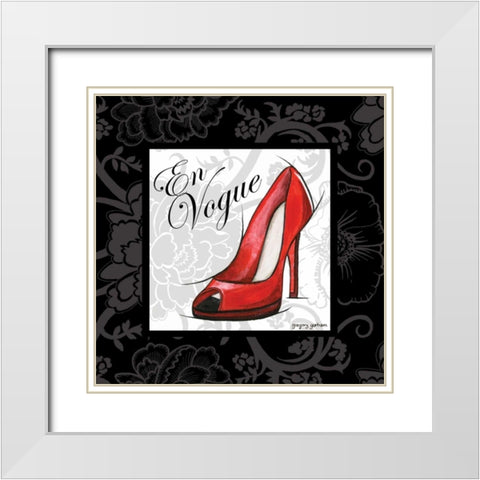 En Vogue White Modern Wood Framed Art Print with Double Matting by Gorham, Gregory