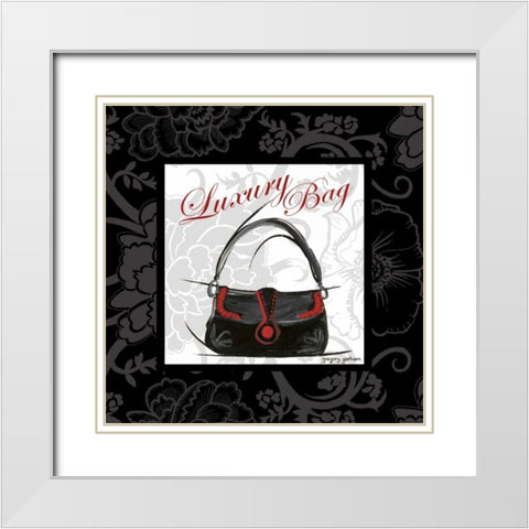 Luxury Bag White Modern Wood Framed Art Print with Double Matting by Gorham, Gregory