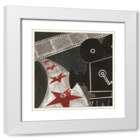 Film II White Modern Wood Framed Art Print with Double Matting by Gorham, Gregory
