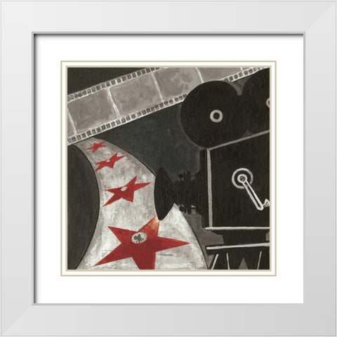 Film II White Modern Wood Framed Art Print with Double Matting by Gorham, Gregory
