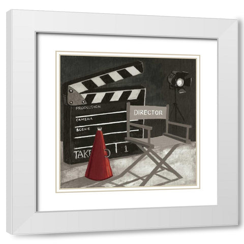 Film III White Modern Wood Framed Art Print with Double Matting by Gorham, Gregory