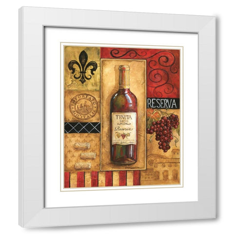 Reserva Tenuta White Modern Wood Framed Art Print with Double Matting by Gorham, Gregory