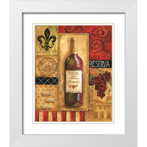 Reserva Tenuta White Modern Wood Framed Art Print with Double Matting by Gorham, Gregory