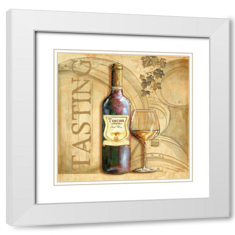Tasting Notes I White Modern Wood Framed Art Print with Double Matting by Gorham, Gregory