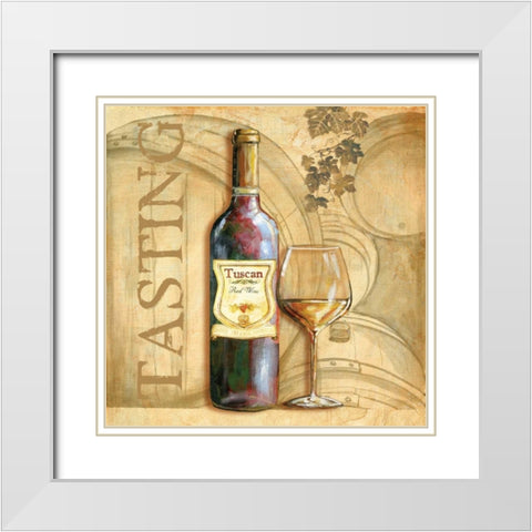 Tasting Notes I White Modern Wood Framed Art Print with Double Matting by Gorham, Gregory