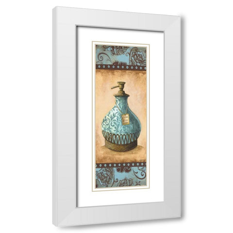 Lotion Panel White Modern Wood Framed Art Print with Double Matting by Gorham, Gregory