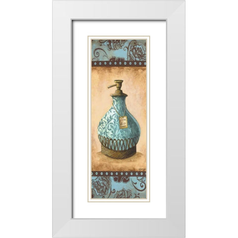 Lotion Panel White Modern Wood Framed Art Print with Double Matting by Gorham, Gregory