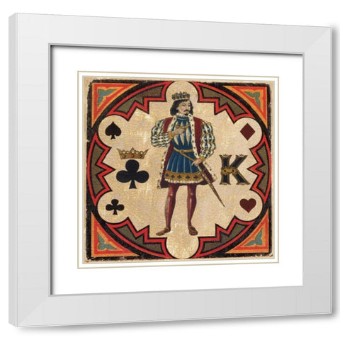 King White Modern Wood Framed Art Print with Double Matting by Gorham, Gregory