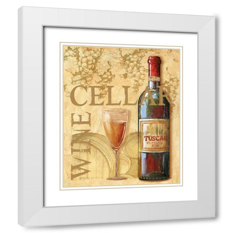 Wine I White Modern Wood Framed Art Print with Double Matting by Gorham, Gregory