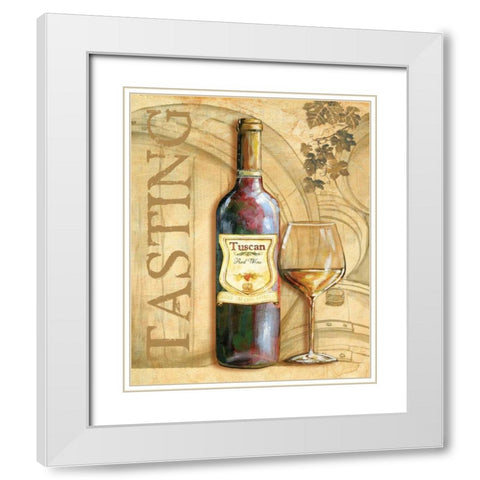 Wine II White Modern Wood Framed Art Print with Double Matting by Gorham, Gregory