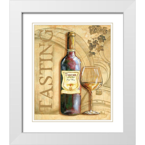 Wine II White Modern Wood Framed Art Print with Double Matting by Gorham, Gregory