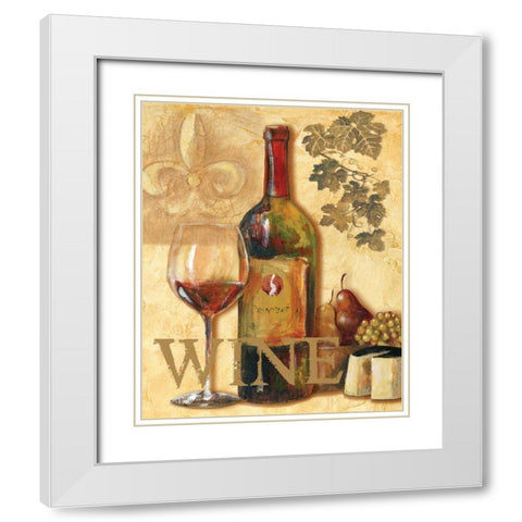 Wine III White Modern Wood Framed Art Print with Double Matting by Gorham, Gregory