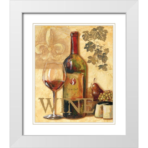 Wine III White Modern Wood Framed Art Print with Double Matting by Gorham, Gregory