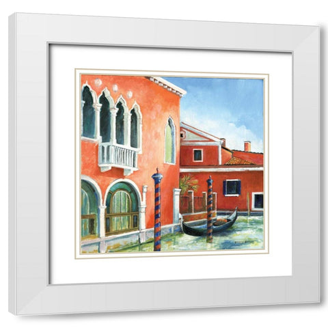 Italian Scene III White Modern Wood Framed Art Print with Double Matting by Gorham, Gregory