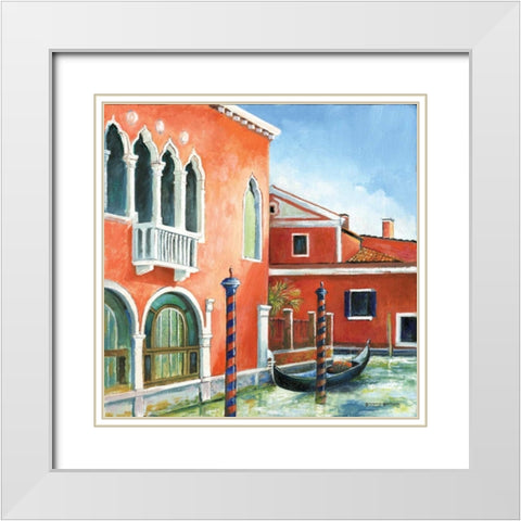 Italian Scene III White Modern Wood Framed Art Print with Double Matting by Gorham, Gregory