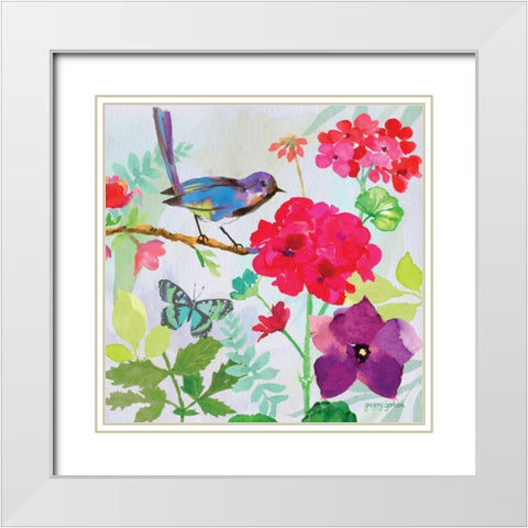 Garden Sanctuary I White Modern Wood Framed Art Print with Double Matting by Gorham, Gregory