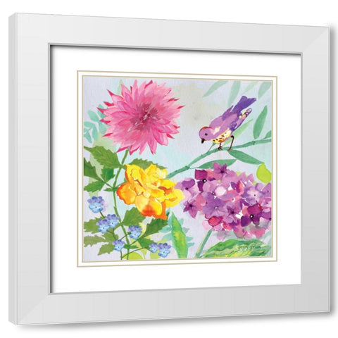 Garden Sanctuary II White Modern Wood Framed Art Print with Double Matting by Gorham, Gregory